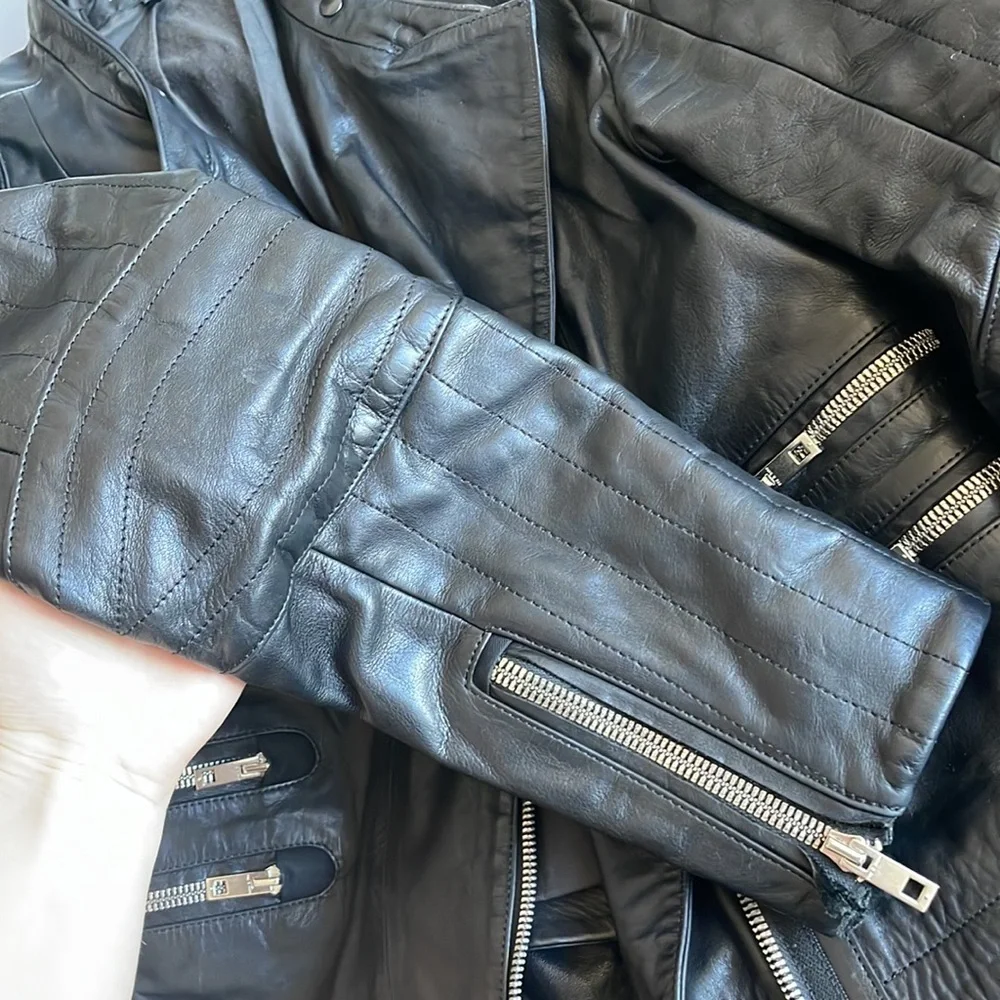 NWOT Rag & Bone Leather Motorcycle Jacket - Picture 15 of 15